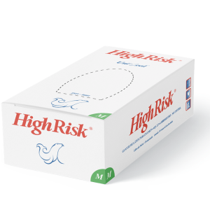 GUANTE LÁTEX GRUESO MULTIUSO HIGH RISK  AZUL